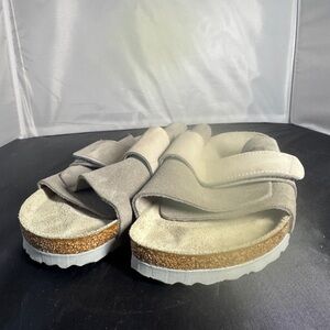Birkenstock Taupe Suede Sandals